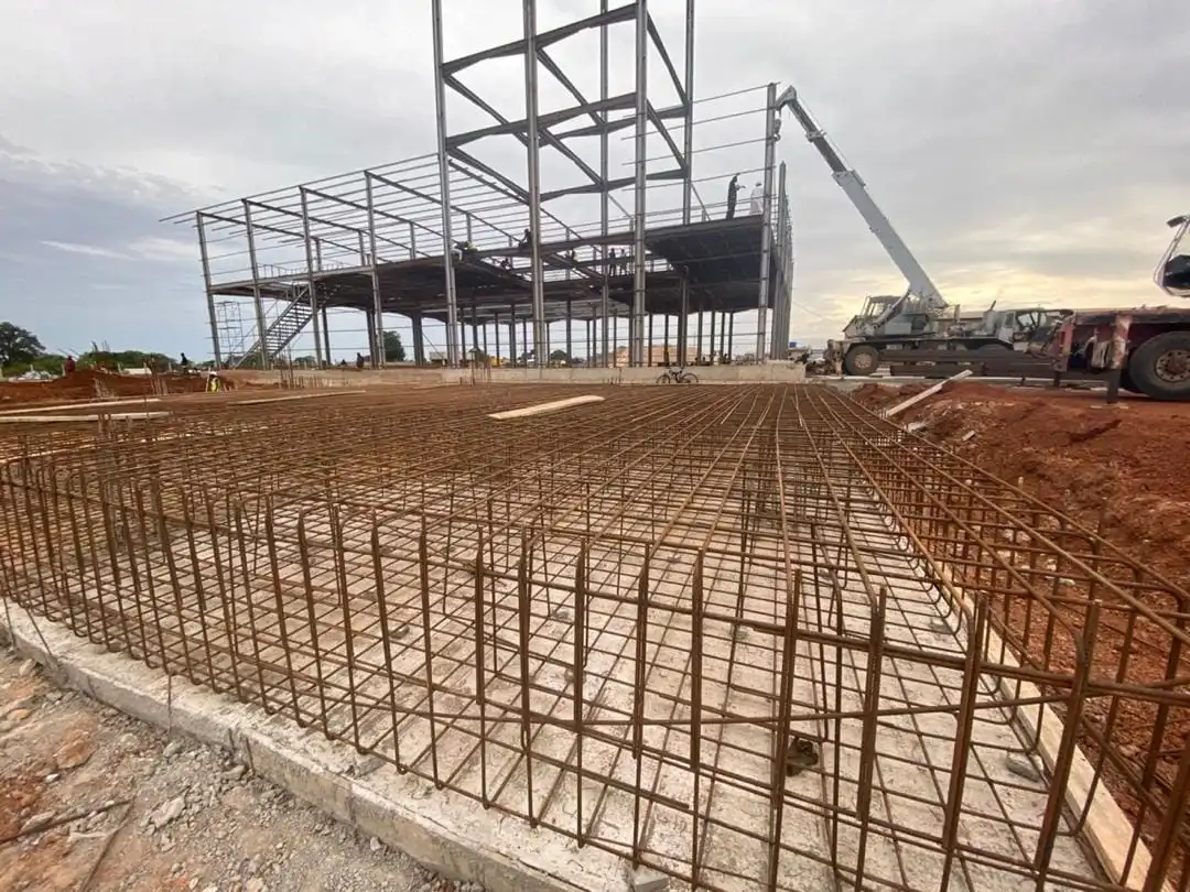 Travaux de génie civil pour silo en Gambie